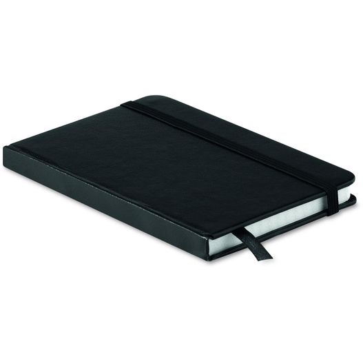 ein schwarzes notizbuch mit schwarzem cover DIN A5 Notizbuch SQUARED (Bild 1)