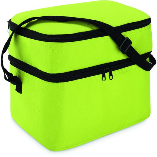 eine neongrüne lunchtasche mit schwarzen riemen Kühltasche CASEY (Bild 1)
