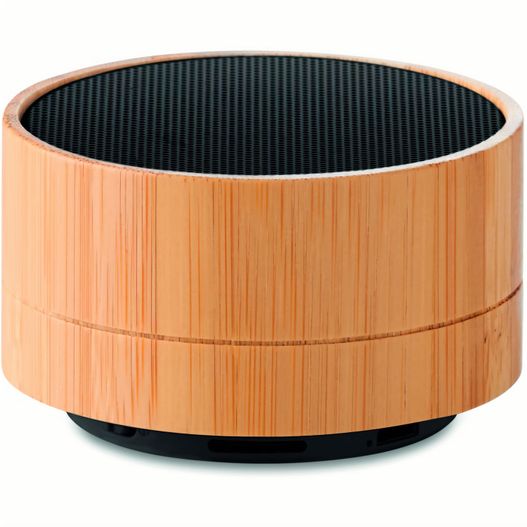 Runder wireless Lautsprecher SOUND BAMBOO (Bild 1)