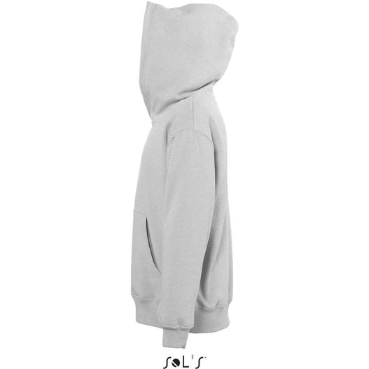 ein weißer kapuze mit einer katze auf der rückseite SLAM KIDS Hoodie SLAM KIDS (Bild 1)