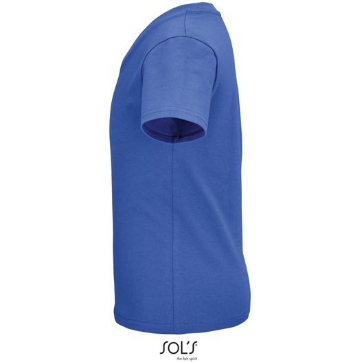 ein blaues hemd mit kapuze darauf PIONEER KINDERT-SHIRT 175g PIONEER KIDS (Bild 1)