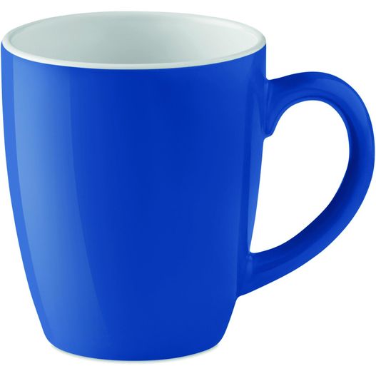 eine blaue kaffeetasse mit einem weißen rand Keramische mok 290 ml COLOUR TRENT (Bild 1)