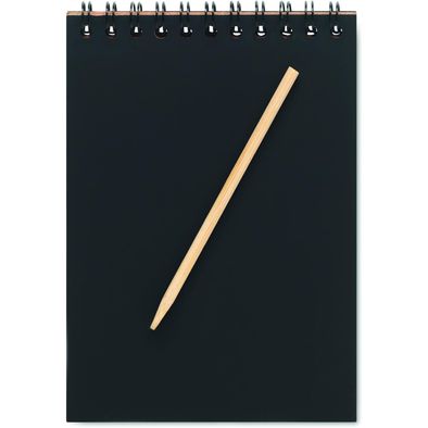 Notizbuch mit Kratzpapier BLACK