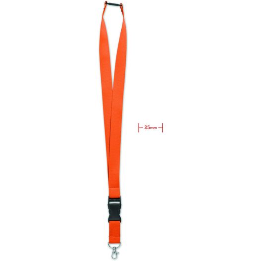 Lanyard mit Metallkarabiner WIDE LANY (Bild 1)
