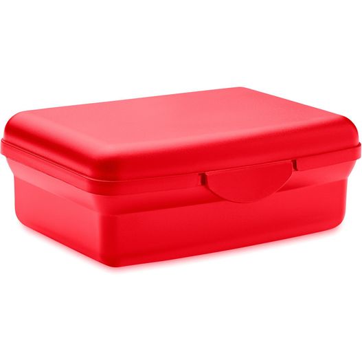 eine rote lunchbox mit einem bogen auf dem deckel Lunchbox PP 800ml CARMANY (Bild 1)