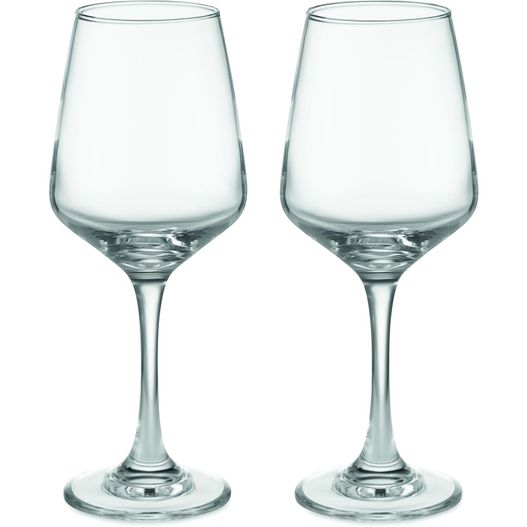 zwei leere weingläser nebeneinander sitzen Set mit 2 Weingläsern CHEERS (Bild 1)