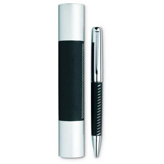 ein stift und ein flüssigkeitsrohr auf einer weißen oberfläche Metallkugelschreiber PREMIER (Bild 1)