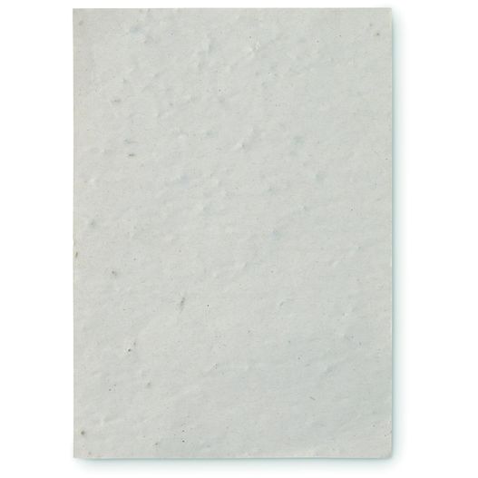 ein weißes blatt papier mit einem kleinen loch in der mitte DIN A6 Wildblumen-Samenpapier ASIDO (Bild 1)