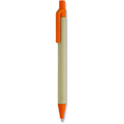 einen stift mit gelber spitze und einem weißen körper Papier/Mais PLA Kugelschreiber CARTOON (Bild 1)