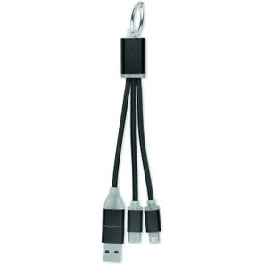 4in1 Ladekabel Typ C BLUE