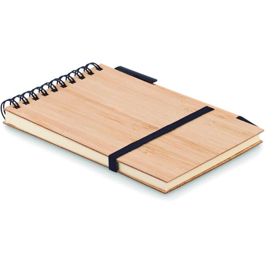 ein holz notebook mit spiralbindung DIN A6 Notizblock SONORABAM (Bild 1)