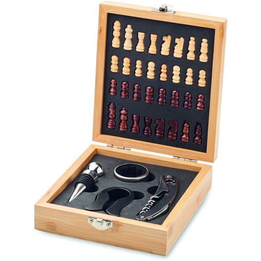 Produktabbildung Weinset mit Schachspiel CHESSET Weinset mit Schachspiel CHESSET (Bild 1)