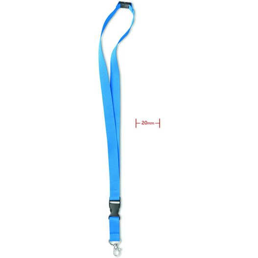 ein lanyard mit einem blauen lanyard-band Lanyard mit Metallkarabiner LANY (Bild 1)