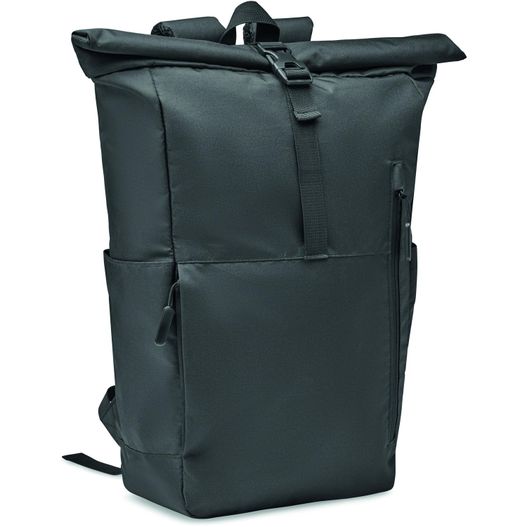 einen rucksack mit reißverschluss vorne Rolltop-Rucksack 300D RPET VALLEY ROLLPACK (Bild 1)