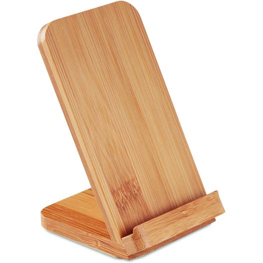 holzständer mit holzfuß Draadloze bamboe oplaadstation WIRESTAND (Bild 1)