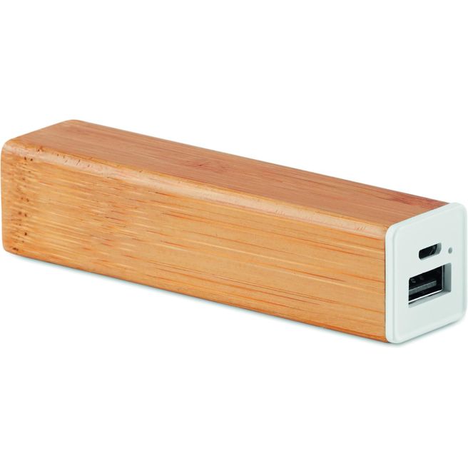 Produktabbildung Powerbank 2200 mAh Bambus POWERBAM Powerbank 2200 mAh Bambus POWERBAM