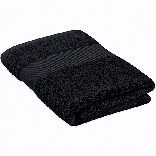 ein schwarzes handtuch auf einem weißen hintergrund gefaltet Handtuch Organic Cotton TERRY (Bild 1)