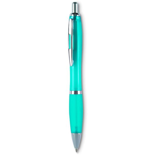ein stift mit einem blauen körper und silbernen trimm Riocolor Kugelschreiber RIOCOLOUR (Bild 1)