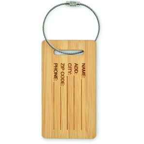 Kofferanhänger aus Bambus MIO