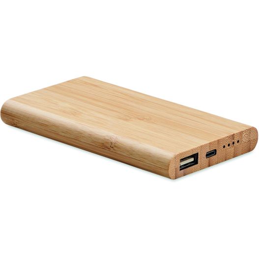 eine holzkraftbank mit einem usb-anschluss Powerbank 4000 mAh ARENAPOWER C (Bild 1)