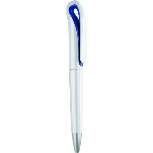 ein stift mit blauer spitze auf weißem hintergrund Kugelschreiber WHITESWAN (Bild 1)