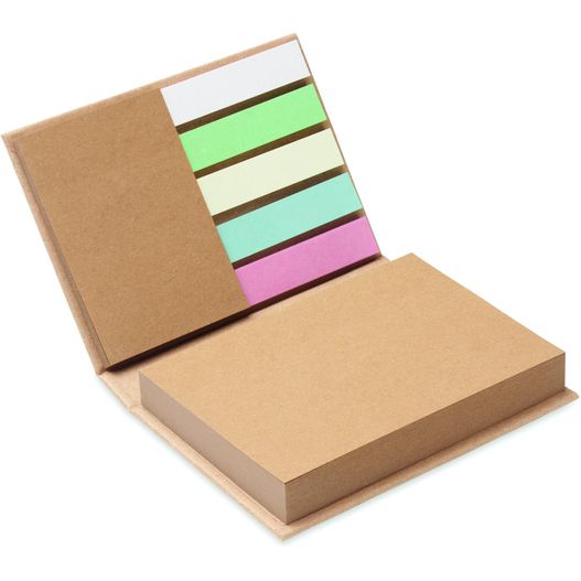 ein stapel klebriger noten in einer box Recyceltes Notizzettel-Set MEUI (Bild 1)