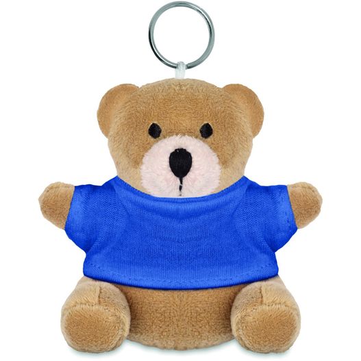 ein gefüllter teddybär mit einem blauen hemd Schlüsselanhänger NIL (Bild 1)