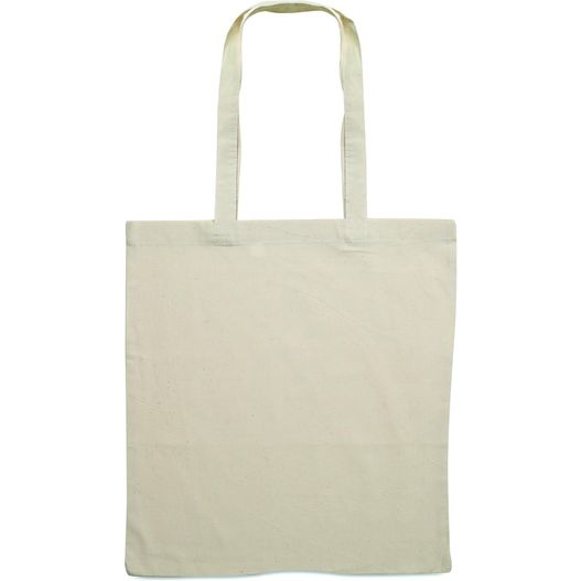 eine weiße tasche mit einem griff auf weißem hintergrund Baumwoll Einkaufstasche COTTONEL + (Bild 1)