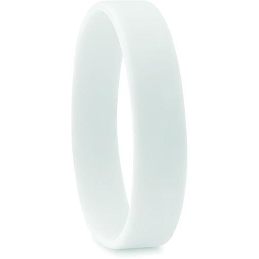 ein weißer ring mit einem diamanten in der mitte Silikon Armband EVENT (Bild 1)