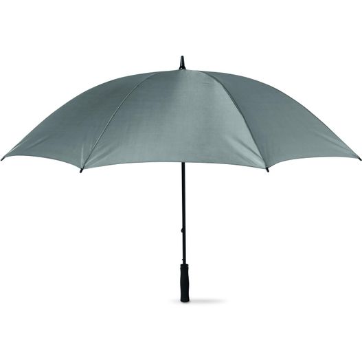 blauer regenschirm mit schwarzem griff auf weißem hintergrund Regenschirm mit Softgriff GRUSO (Bild 1)