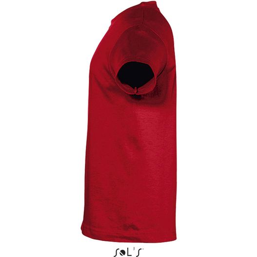 eine rote kapuze mit einem schwarzen loch dargestellt REGENT KINDERT-SHIRT 150g REGENT KIDS (Bild 1)