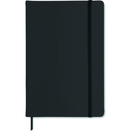 ein schwarzes notizbuch mit schwarzem cover DIN A6 Notizbuch, liniert NOTELUX (Bild 1)