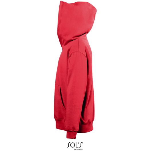 ein roter kapuze mit einer katze auf der rückseite SLAM KIDS Hoodie SLAM KIDS (Bild 1)