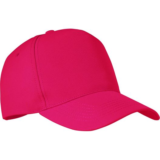 eine rosa baseballkappe auf weißem hintergrund RPET CAP 5 PANELS 210G/M² SENGA (Bild 1)