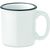 ein weißer kaffeebecher mit schwarzem rand Vintage Keramikbecher 240ml TWEENIES (Bild 1)