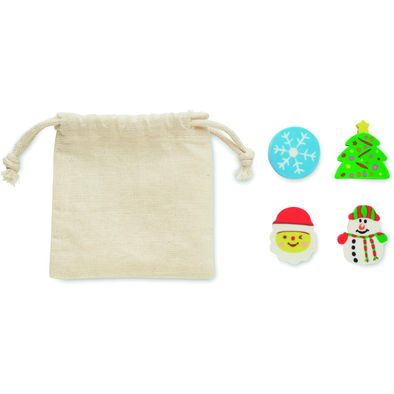 Set mit  4 Radierern RUBBIES