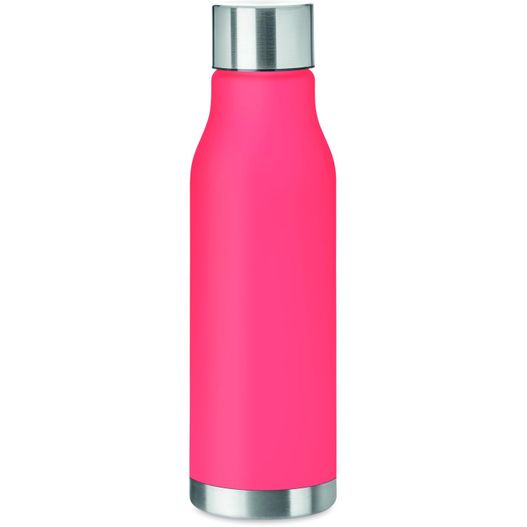 eine rosa flasche mit einem silbernen deckel Trinkflasche RPET 600ml GLACIER RPET (Bild 1)