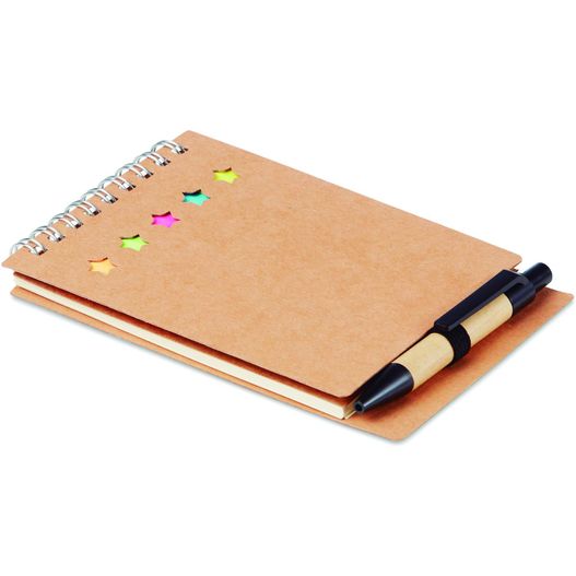 ein notizblock mit einem stift und einem notizblock mit einem stift Notizbuch mit Klebezetteln MULTIBOOK (Bild 1)