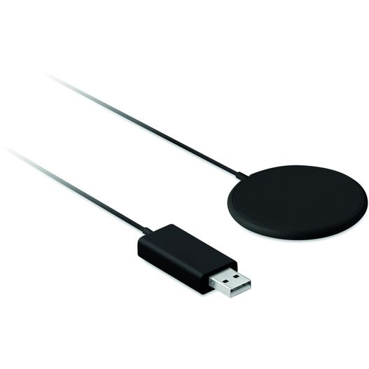 ein schwarzes usb-kabel mit einem weißen gerät verbunden Magnetisches Ladegerät FLAKE MAG (Bild 1)