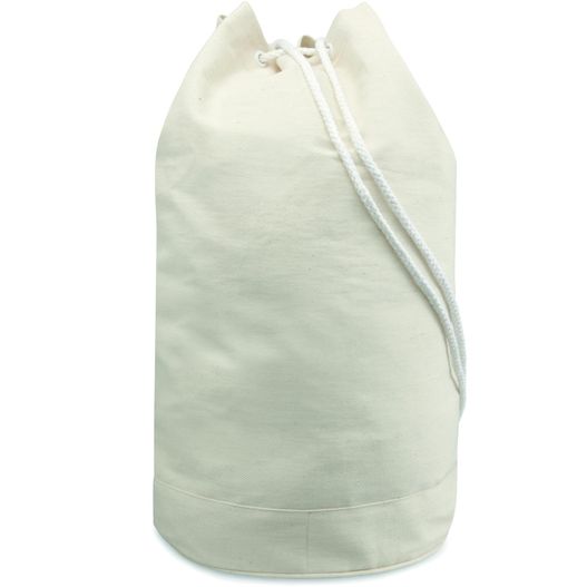 eine weiße tasche mit einem seil am griff Seesack aus Baumwolle YA (Bild 1)