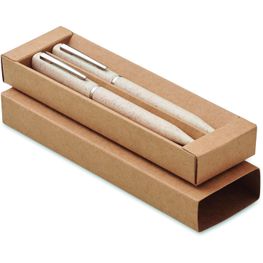 Produktabbildung Schreibgeräte-Set Stroh/ABS PEAT Schreibgeräte-Set Stroh/ABS PEAT