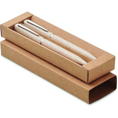 Schreibgeräte-Set Stroh/ABS PEAT
