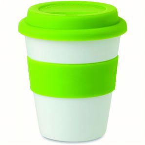 PP Becher mit Silikon-Deckel ASTORIA