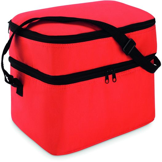 eine rote lunchtasche mit einem schwarzen armband Kühltasche CASEY (Bild 1)