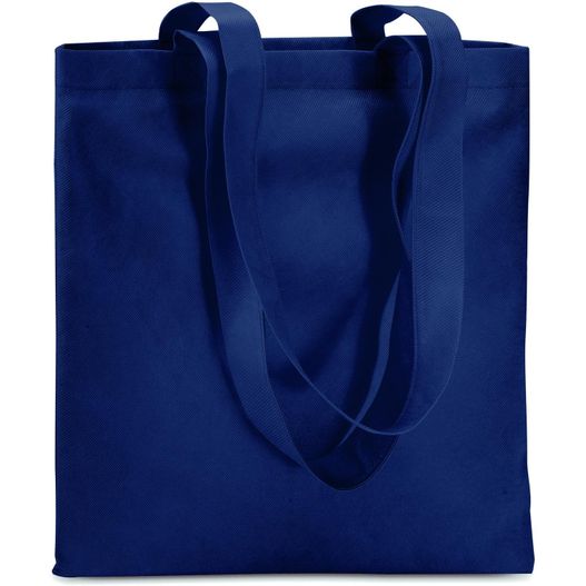 eine blaue tasche mit einem griff auf einem weißen hintergrund Einkaufstasche aus Vliesstoff TOTECOLOR (Bild 1)