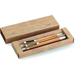 Schreibset aus Bambus BAMBOOSET