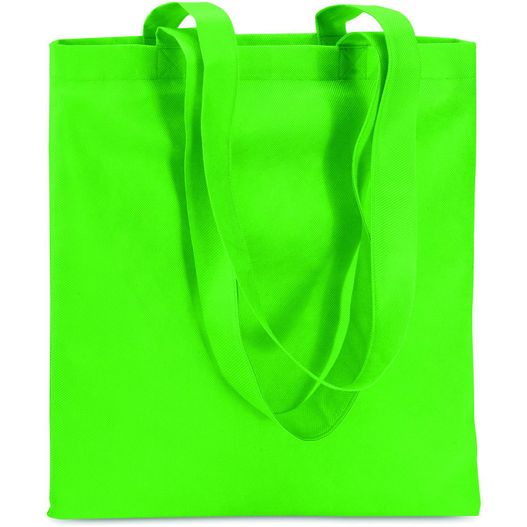 eine hellgrüne einkaufstasche auf weißem hintergrund Einkaufstasche aus Vliesstoff TOTECOLOR (Bild 1)