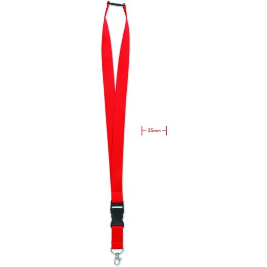 Lanyard mit Metallkarabiner WIDE LANY (Bild 1)