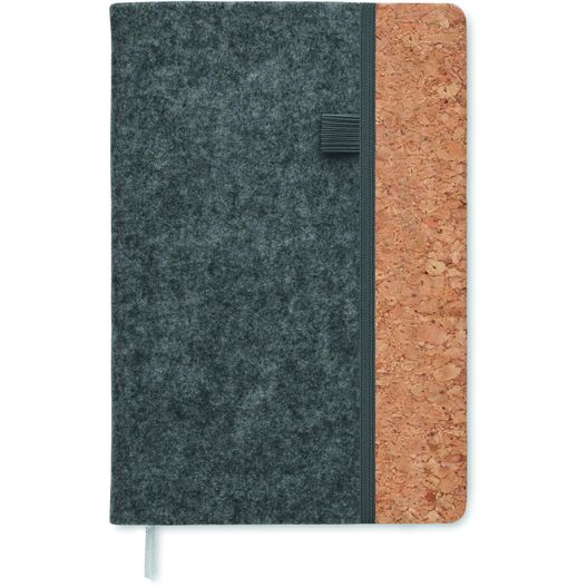 DIN A5 Notizbuch RPET-Filz CORKBOOK (Bild 1)