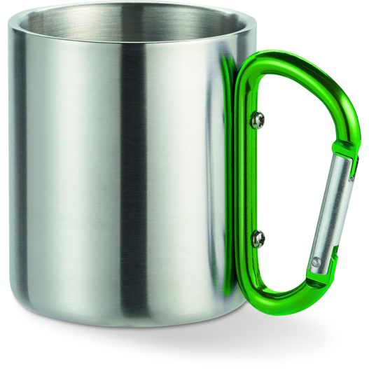 eine tasse mit einem karabiner darin Trinkbecher mit Karabiner TRUMBO (Bild 1)